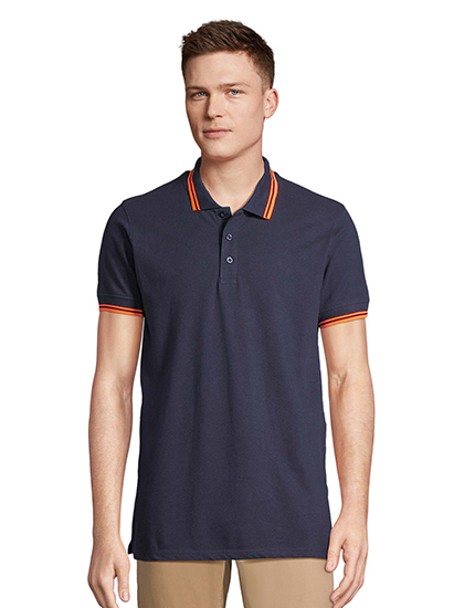 FRENCH NAVY/NEON ORANGE