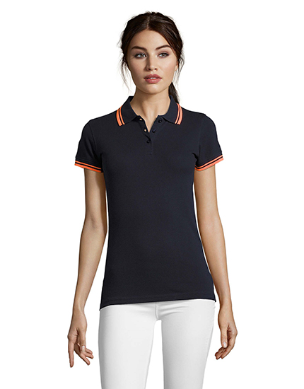 FRENCH NAVY/NEON ORANGE