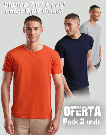 CAMISETA ICONIC HOMBRE. PACK 3 unds.