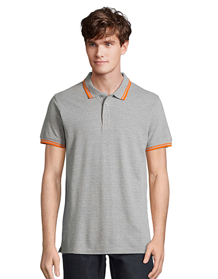 HEATHER GREY/ORANGE